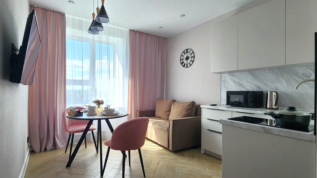 Квартира Апартаменты Pink apart для 1-4 гостей в 5 минутах пешком от метро Горки — Казань