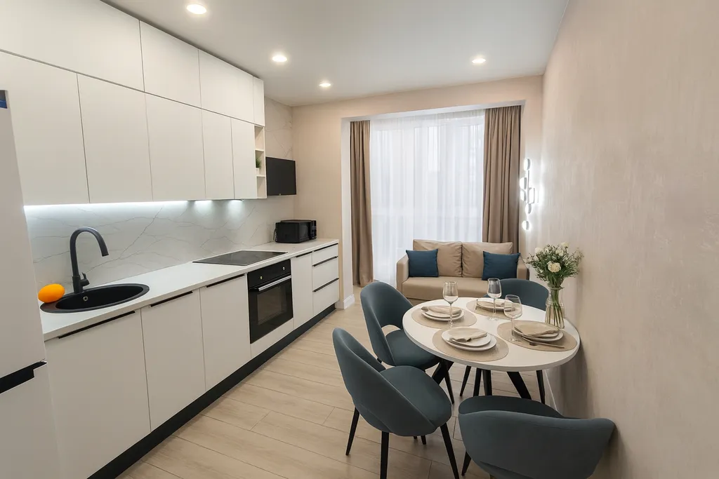 Квартира Уютная квартира в Жигулиной роще возле ТЦ Меганом — Мирное