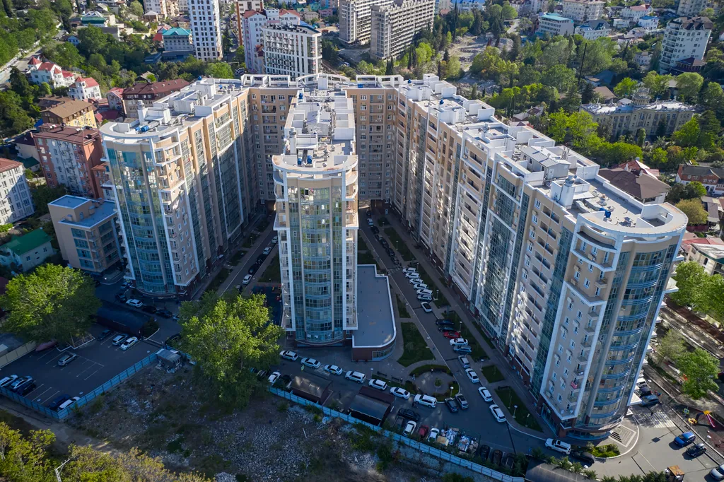 Квартира Квартира Евродвушка с видом на море в 100 метрах до пляжа в ЖК Посейдон — Сочи