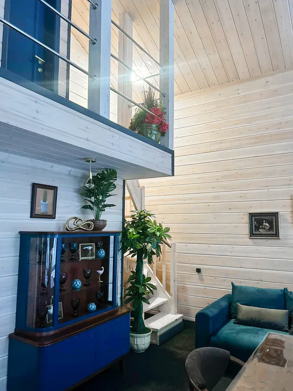 Барн хаус с видом на лес и горы