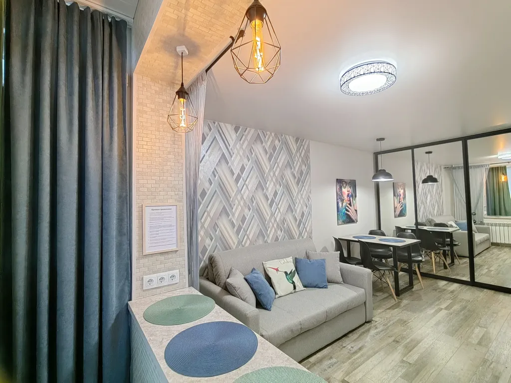 Современная двухкомнатная студия на Микрорайоне