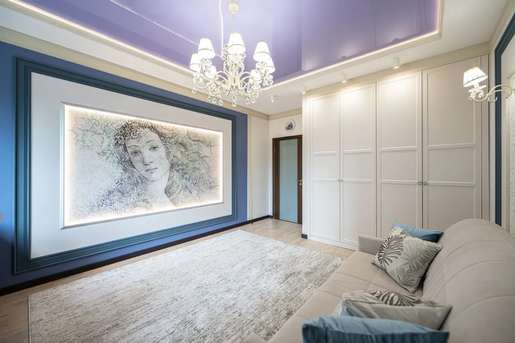 Большая квартира с кондиционерами и камином