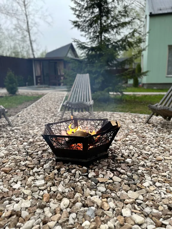 Семейный дом с баней в березовой роще