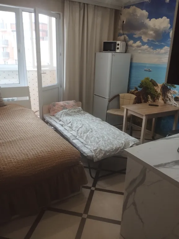 Чистая уютная студия с хорошим ремонтом