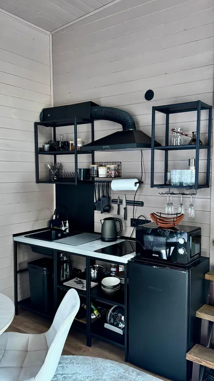 Вип шале на берегу реки, с банным чаном на террасе