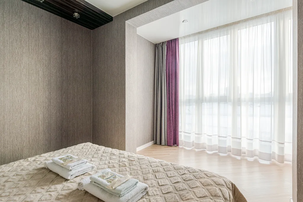 Роскошная с панорамным видом на залив, гостиничный сервис, кондиционер