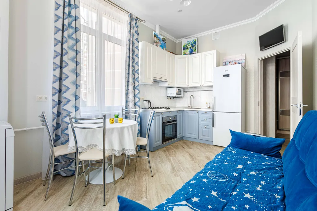 Квартира Уютная с балконом квартира в стиле Прованс в ЖК Черноморский2 — Геленджик