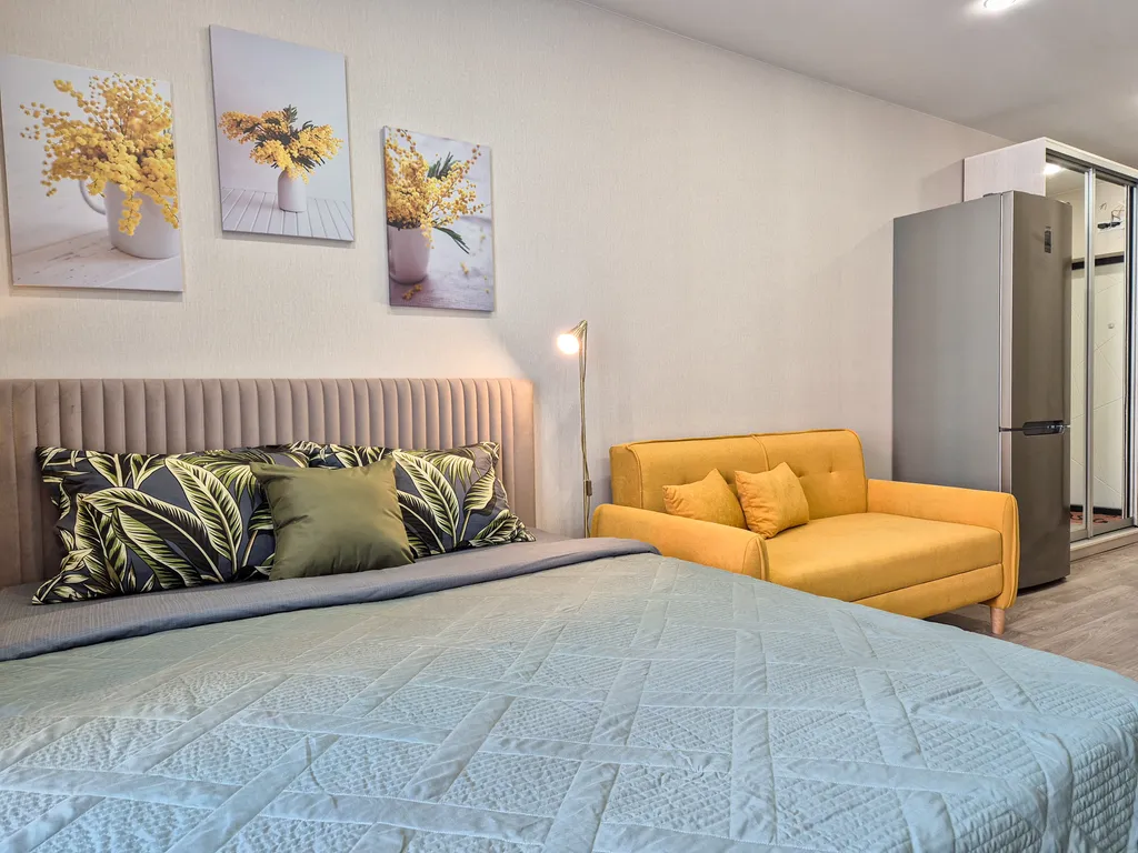 Студия в ЖК Летний с балконом и видом на лес