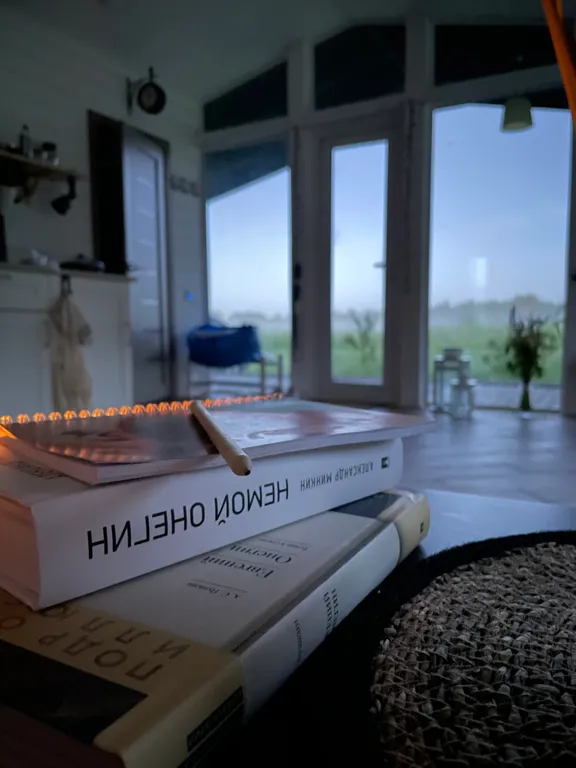 Уютный домик с панорамным остеклением недалеко от Пушкинских гор