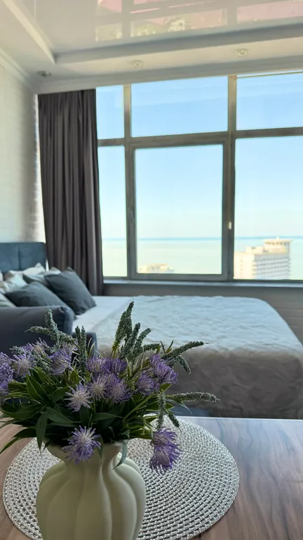 Квартира-студия у моря для наслаждения видом и комфортом