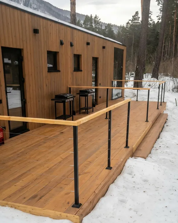 Уютная студия с кухней в горах Алтая