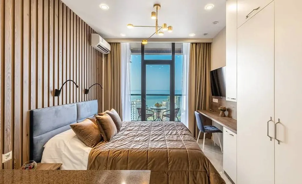 Квартира Квартира Апартамент Sea View Luxe с балконом — Сочи