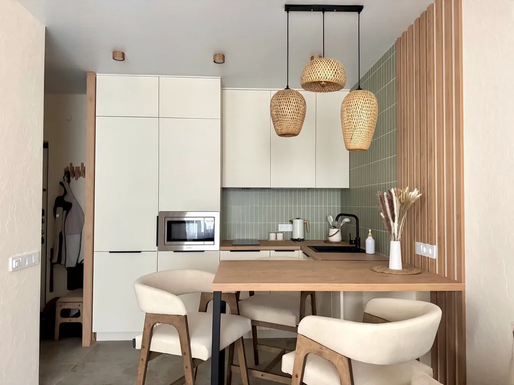 Студия бохо у набережной, с сауной, массажным креслом, проектором