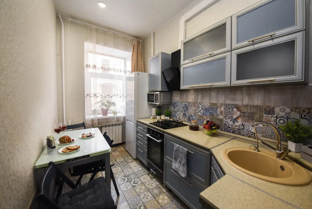 Квартира Просторная двухкомнатная квартира в доме Гумилёва — Кронштадт