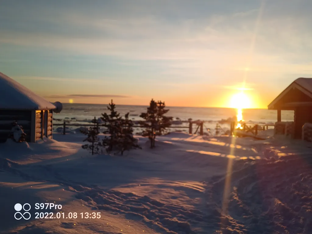 Шале из большого бревна