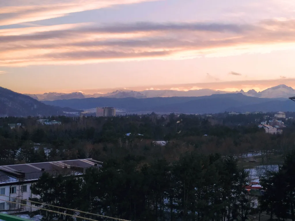 Красивый вид на горы