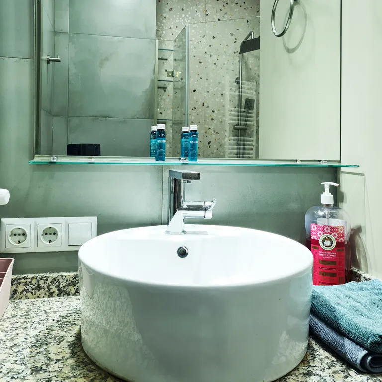 Комфорт и вид на море Отдельная спальня Гостиная Кухня Балкон