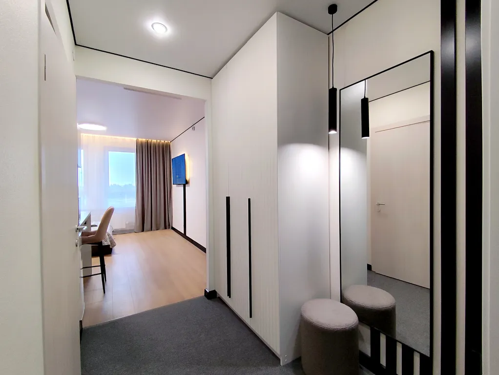 Студия с кондиционером в новом доме