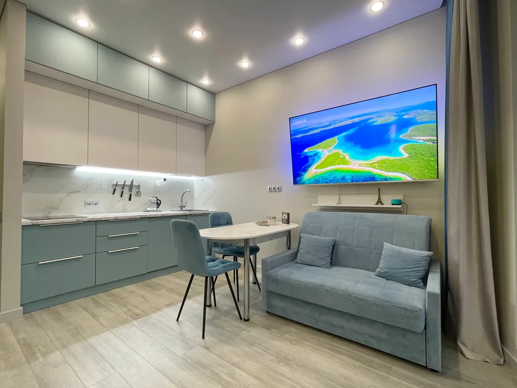 Квартира Видовая квартира-студия у метро в ЖК Wellton Towers — Москва