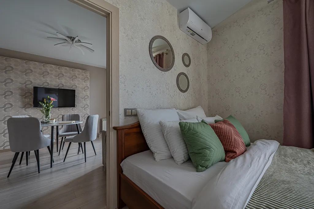 Премиум апартаменты с джакузи и сауной, большая панорамная лоджия