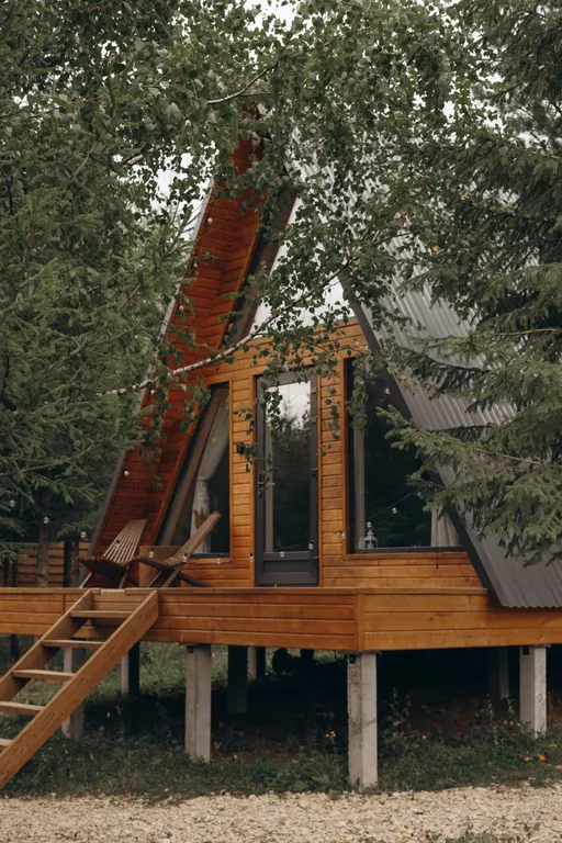 Стильный домик А-фрейм