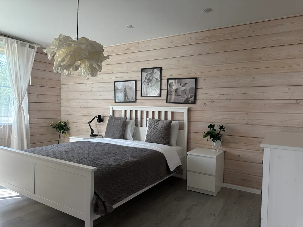 Уютный новый коттедж на берегу Финского залива
С баней на дровах