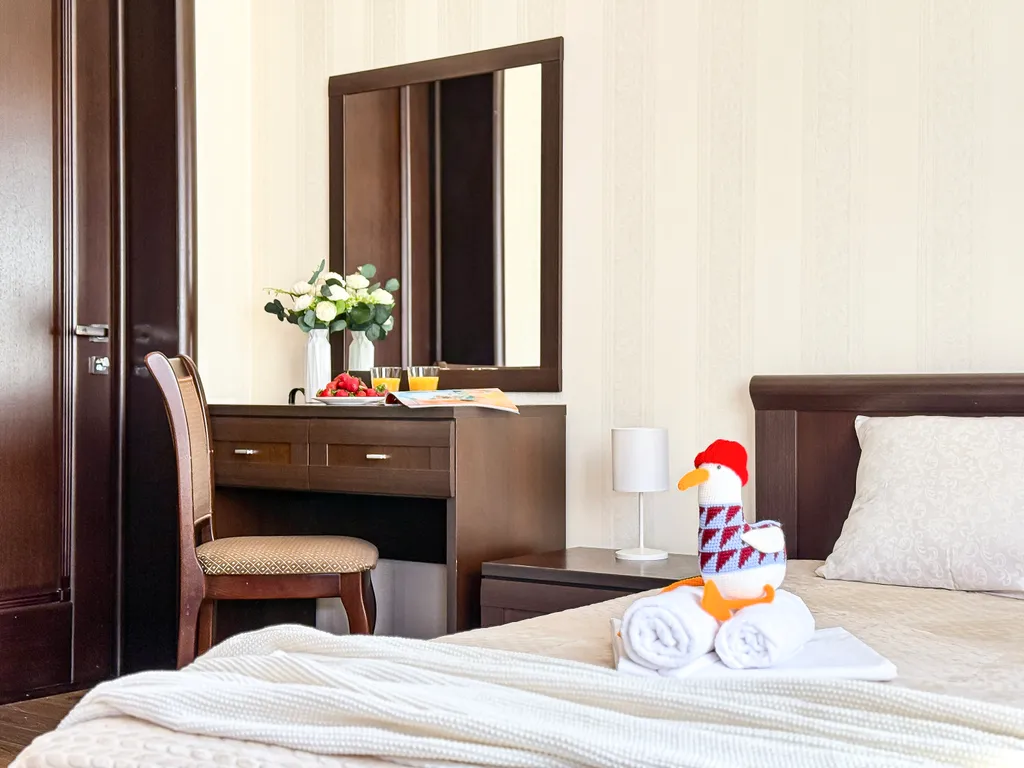 Квартира Квартира Двухместный делюкс с балконом в 3 минутах до моря, в центре с парковкой — Геленджик