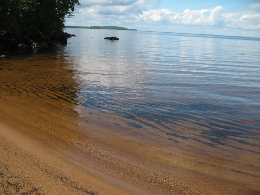 Дом на Сямозере у пляжа