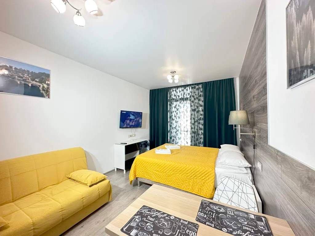 Лучший выбор для отдыха, просторная чистая студия в современном ЖК