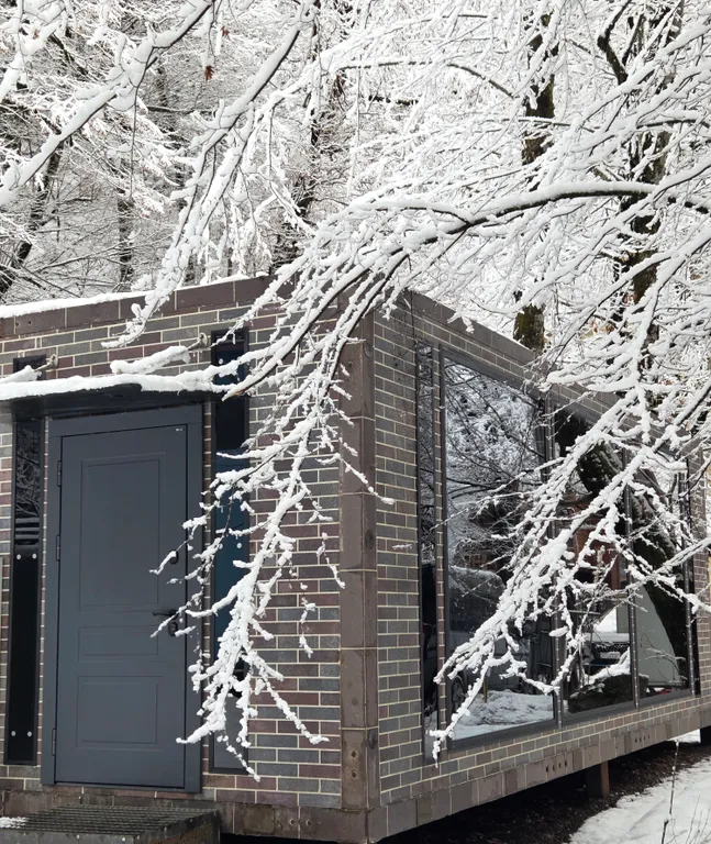 Новый дом с панорамными окнами у леса, в 5 минутах до канатных дорог