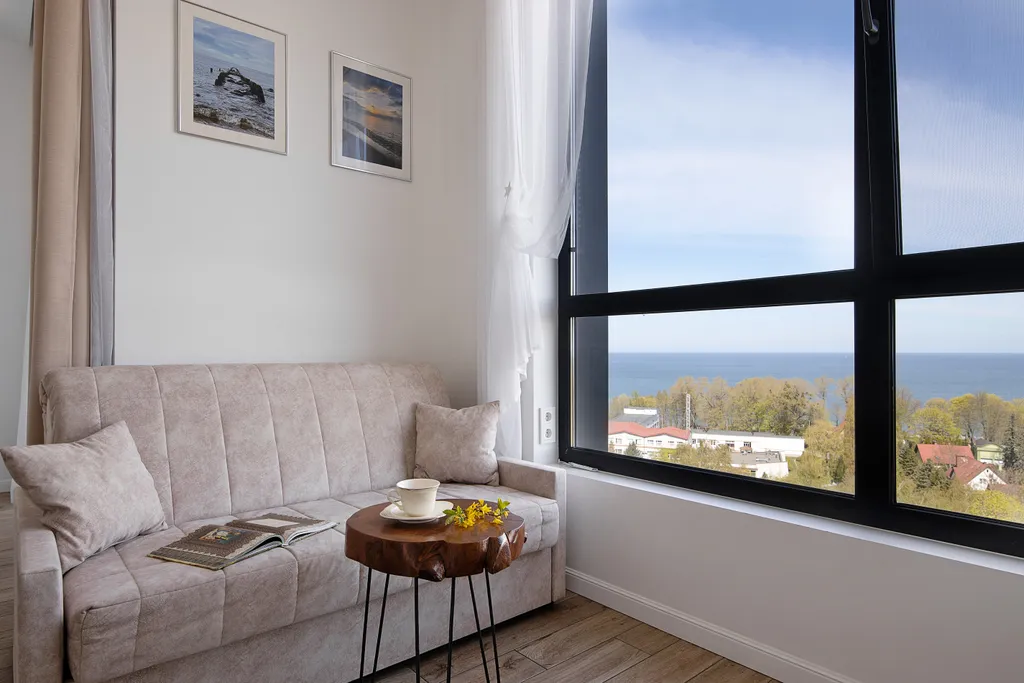 Студия с видом на море на 10 этаже в комплексе Кристалл Балтик-СПА