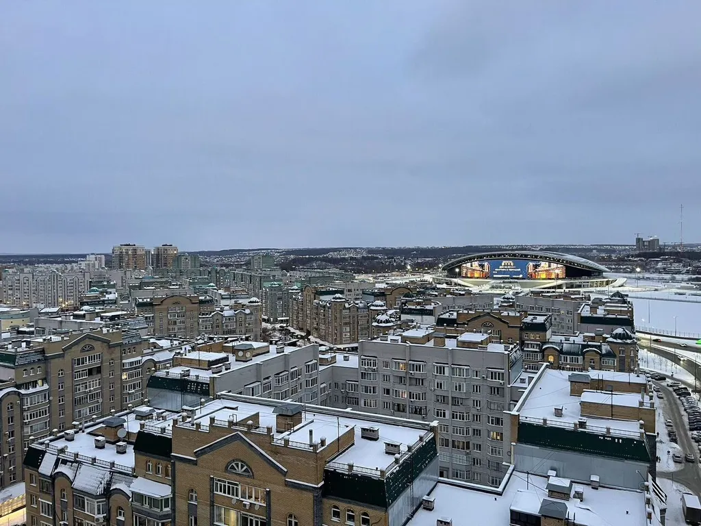 Квартира Квартира Двуxкомнaтныe апaртaменты на 17-ом этажe с пaноpaмным видом на гoрoд — Казань