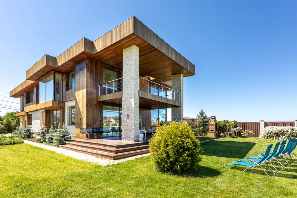 Коттедж Современный коттедж у большой воды — Никульское