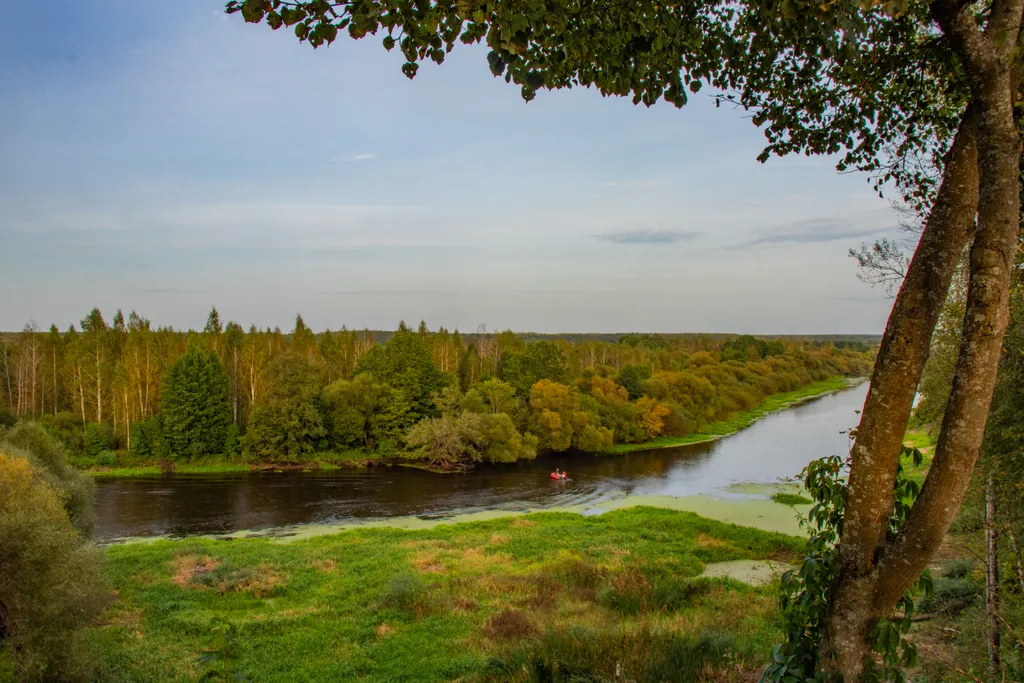 Дом-баня на высоком берегу Березины