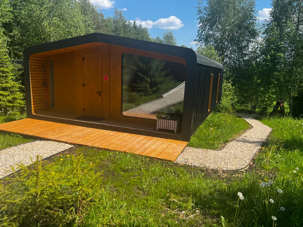 Коттедж Дизайнерский коттедж Бари с уличной купелью Фурако возле леса — Истра