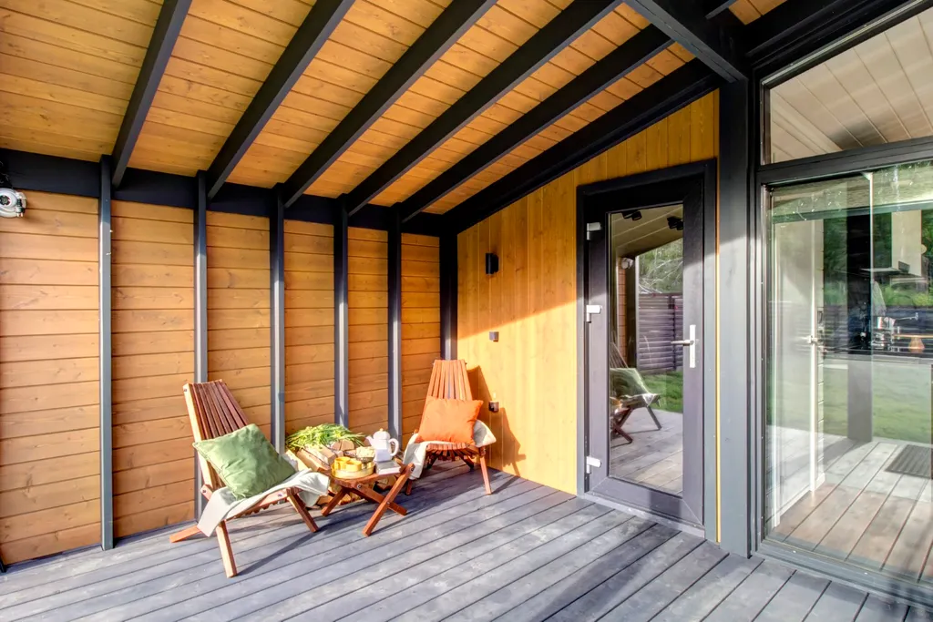 Уютный дoм с видом нa лес