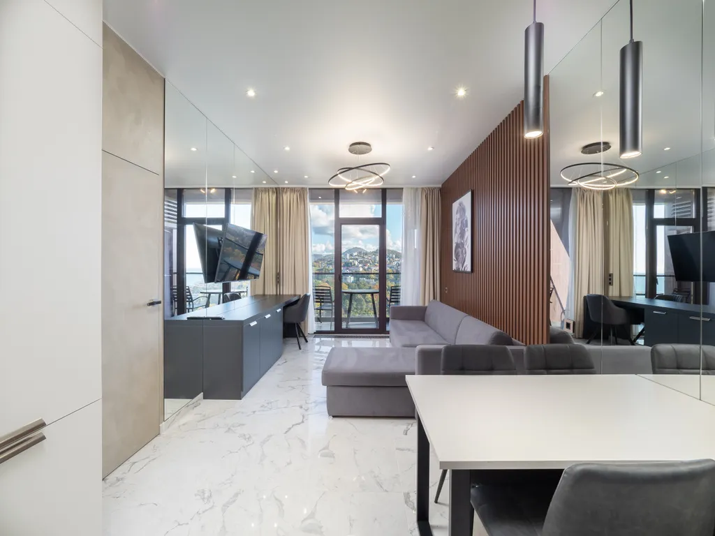 Апартаменты с красивым панорамным видом на Дендрарий и море