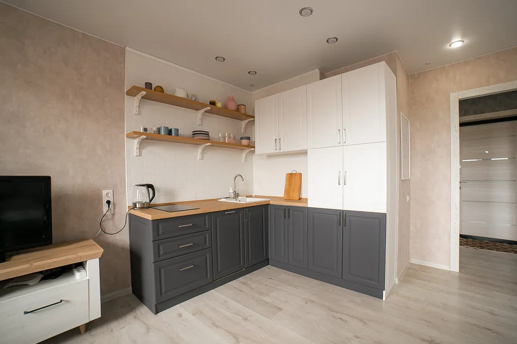 Уютная студия в скандинавском стиле