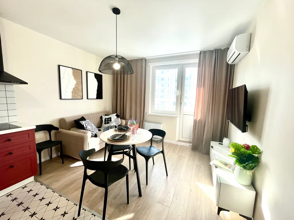 Квартира Стильная 1к квартира с отличным видом и эстетичным интерьером — Анапа