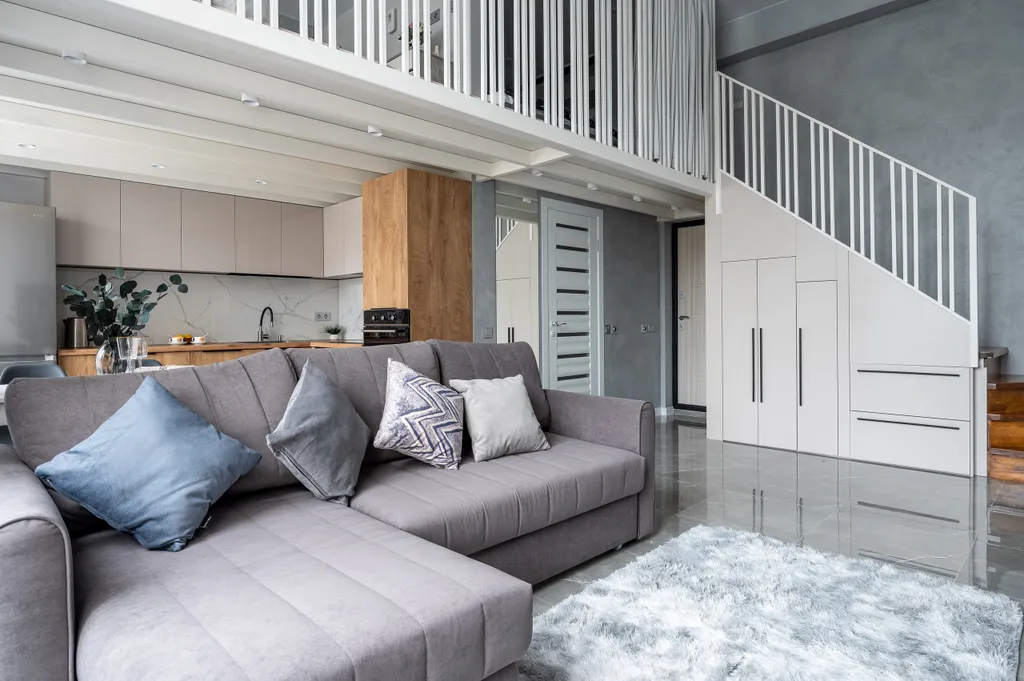 Двухуровневая квартира у реки