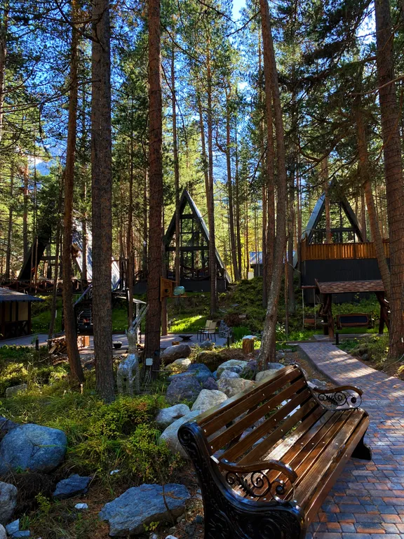 Shale A-travel 2A-frame домик с джакузи на 4 человек