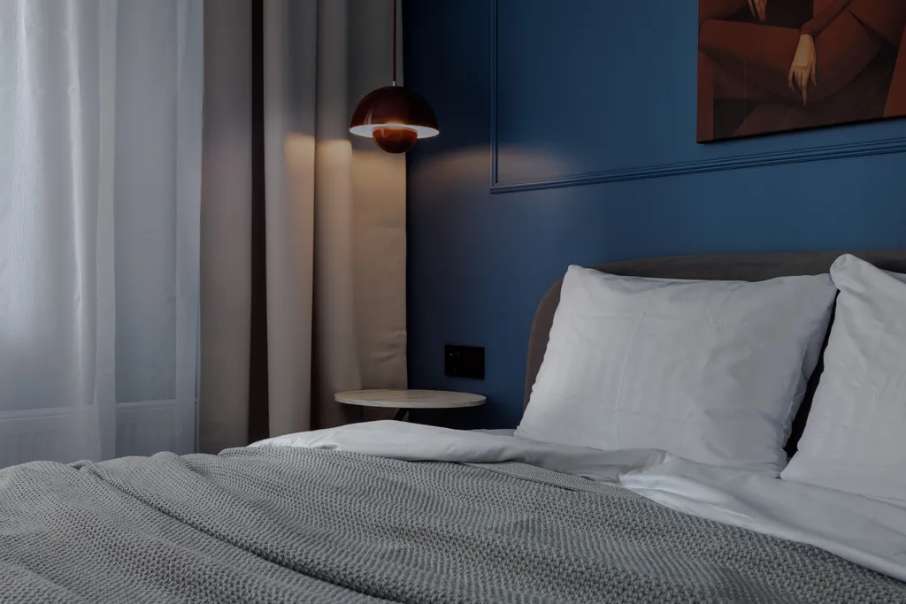 White and blue apart