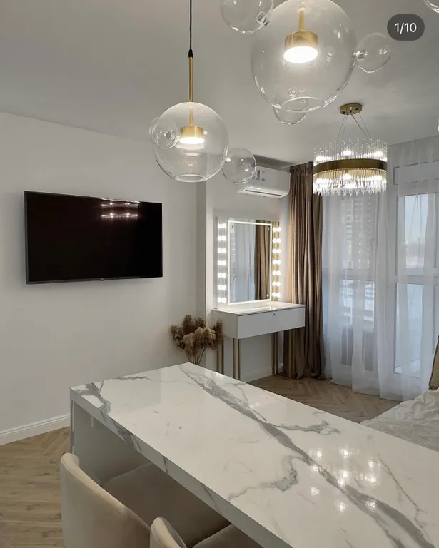 Новая квартира-студия, с дизайнерским ремонтом, есть всё для проживания