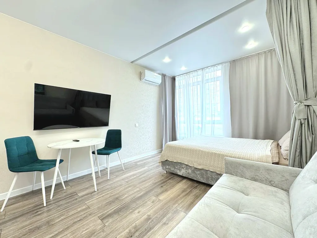 Студия с кондиционером в центре в новом ЖК на Большевистской