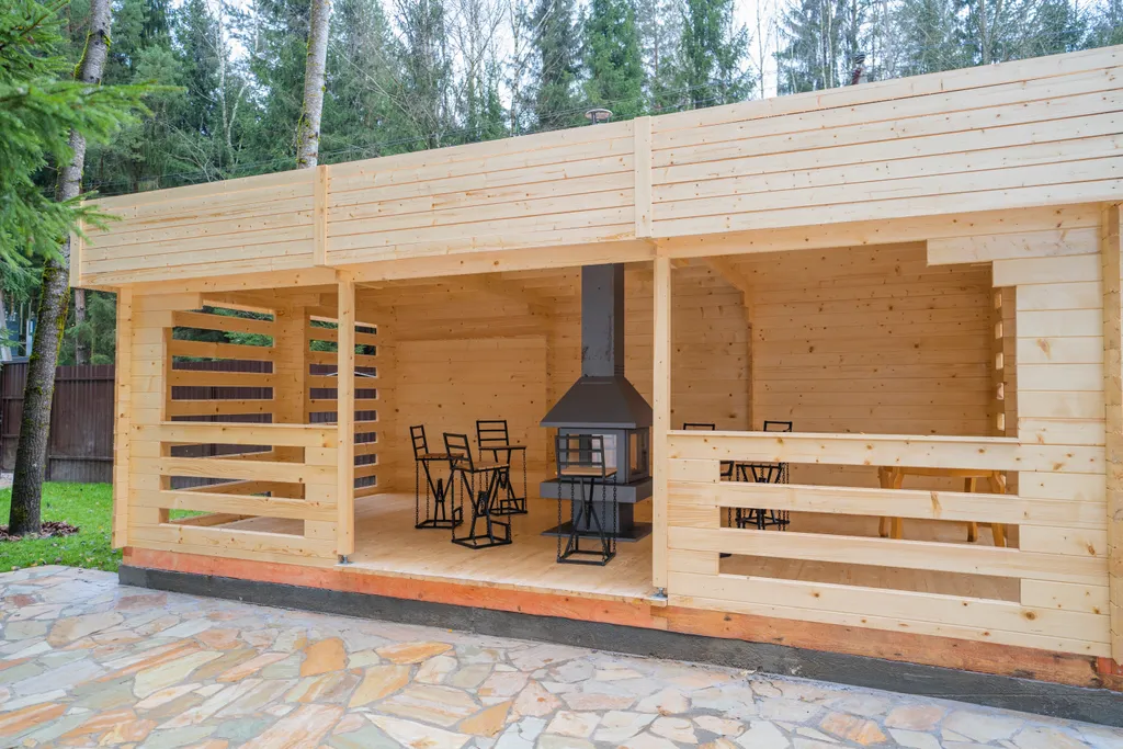 Дом-купольный в сосновом лесу для двоих