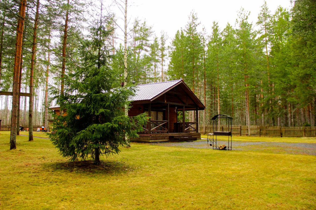 Коттедж Рускеала с сауной и видом на озеро