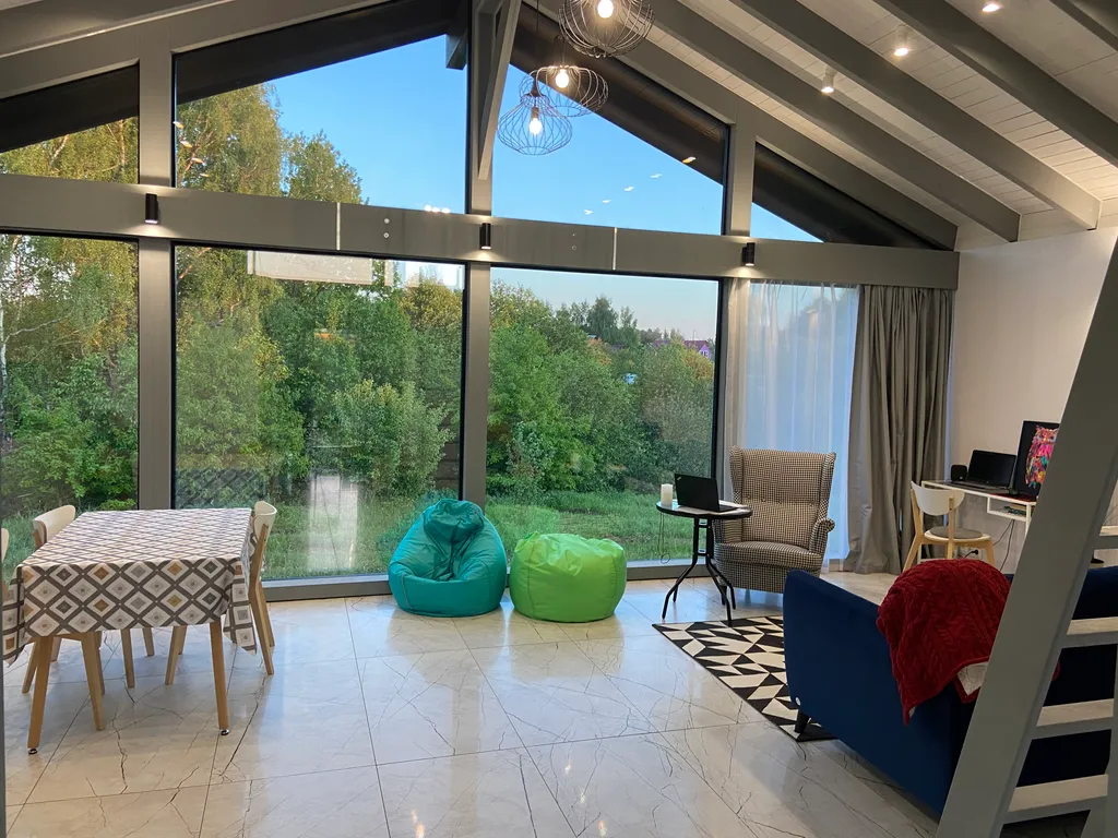 Фахверковый дом в Скрипово у реки Ока