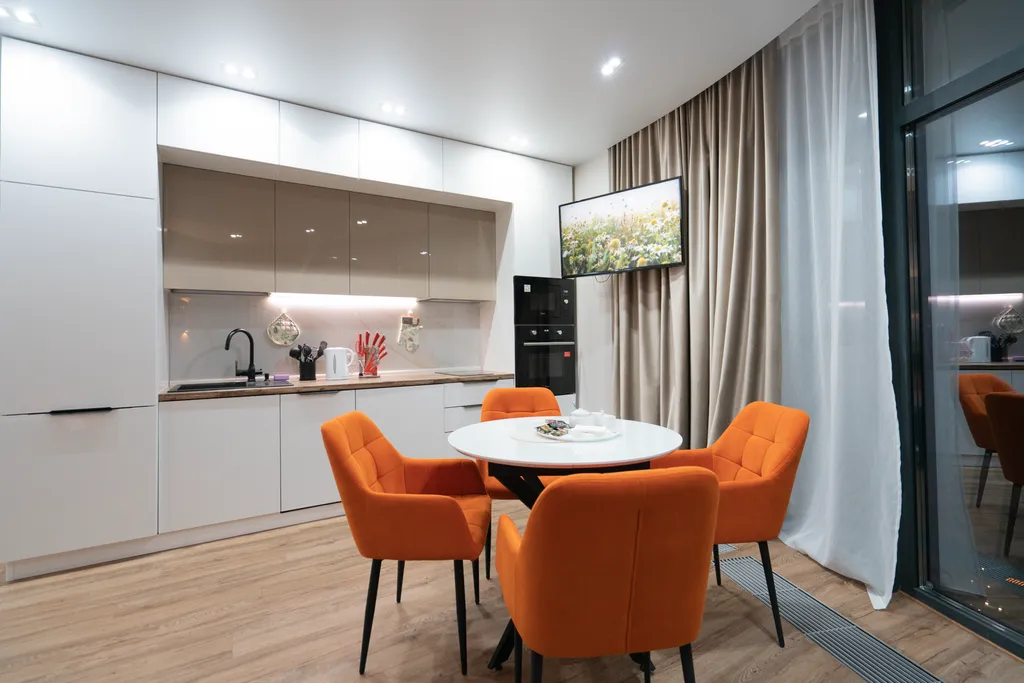 Дизайнерские апартаменты LS-LUX-ORANGE в ЖК Крымская Резиденция