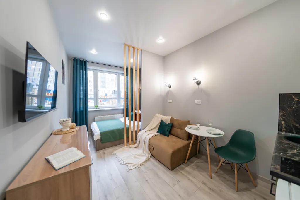 Квартира Квартира Студия в древесных тонах для 4 гостей — Екатеринбург