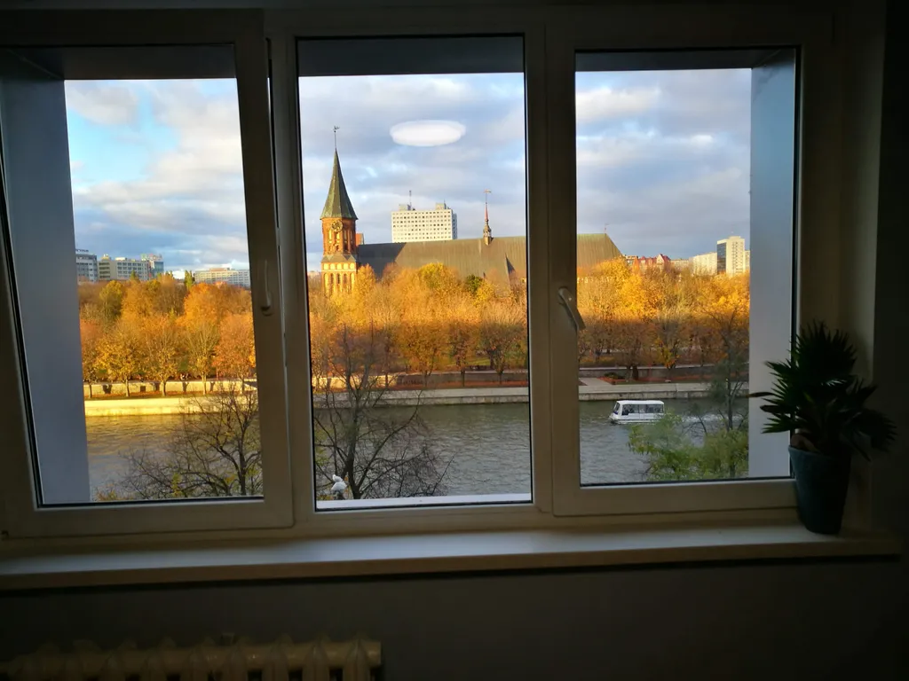 Квартира Квартира Большие тропики с камином, с видом на остров Канта и Рыбную деревню — Калининград